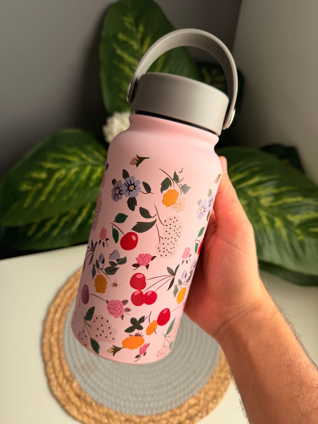 ترمس ورد بينك (كبير 800ml)(code 1830A)