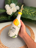 Lemon porcelain oil bottle (code340)ليمون