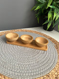 Set of 3 tiny bowls+tiny tray(C5370)