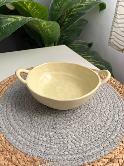 طبق بورسلين بيد (اصفر)