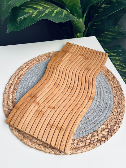 One bamboo tray- 40cm*18cm(حلزونى)