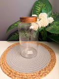 Large glass (new) (code313)(25cm) غطاء غامق