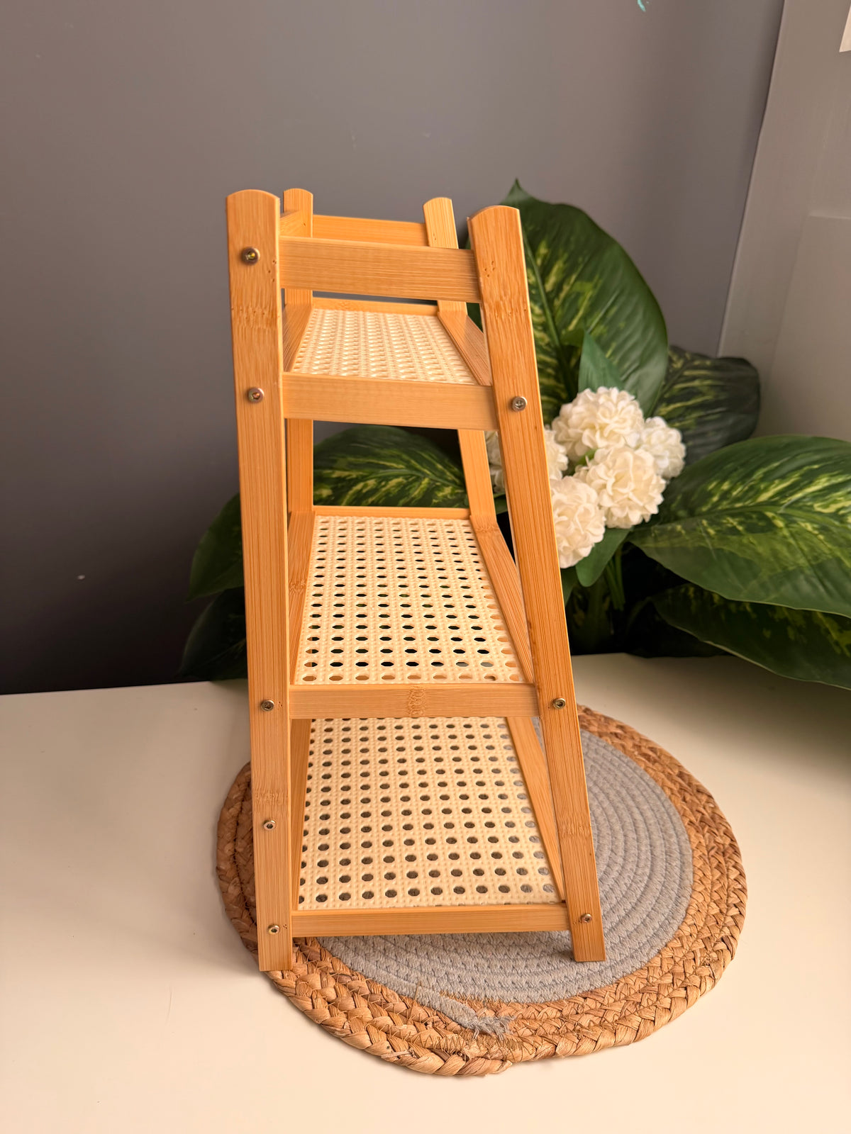 ٣ دور عريض (ratan)bamboo organizer (code351)