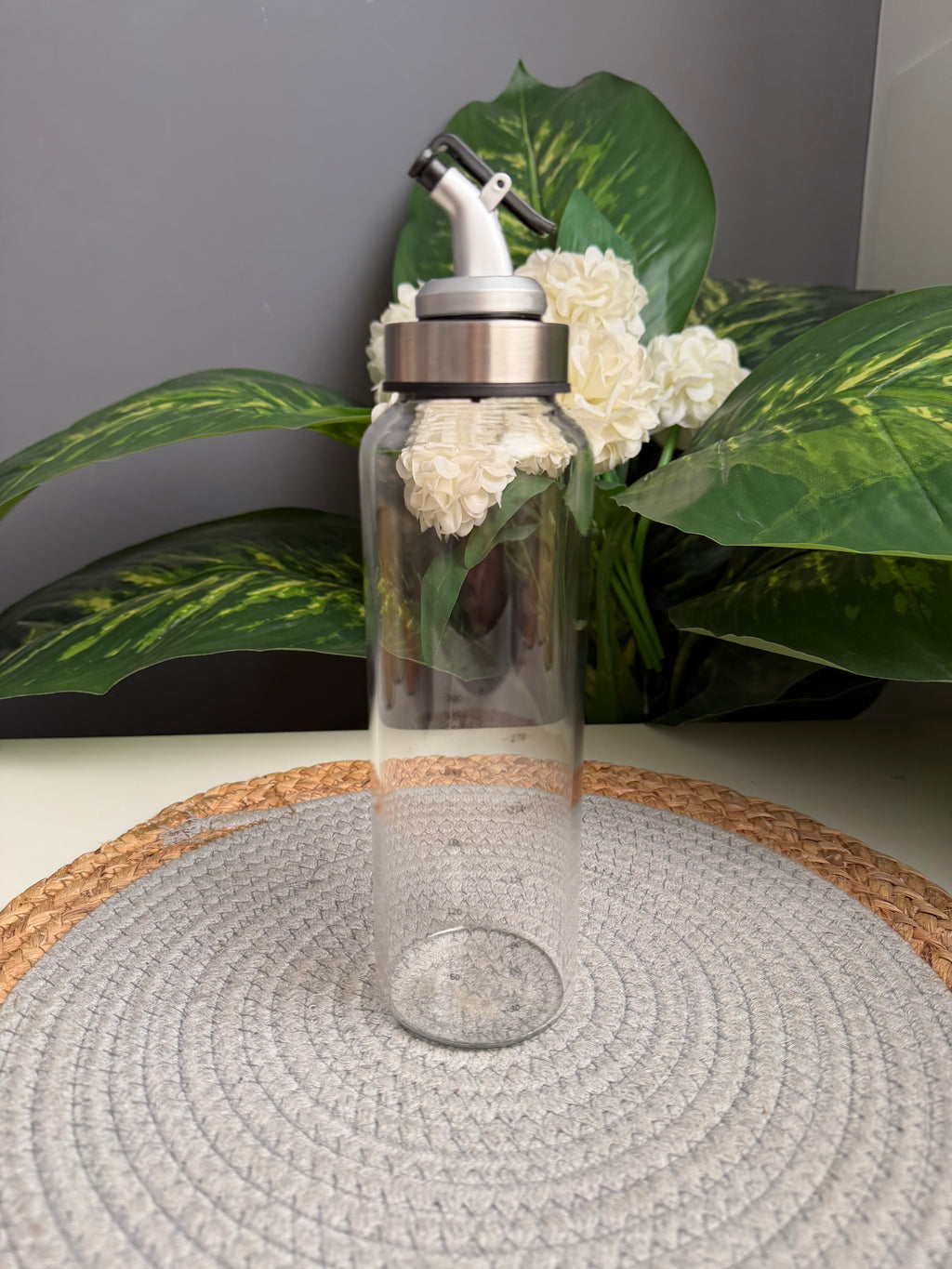 Glass Oil bottle (500ml) code332-معيار