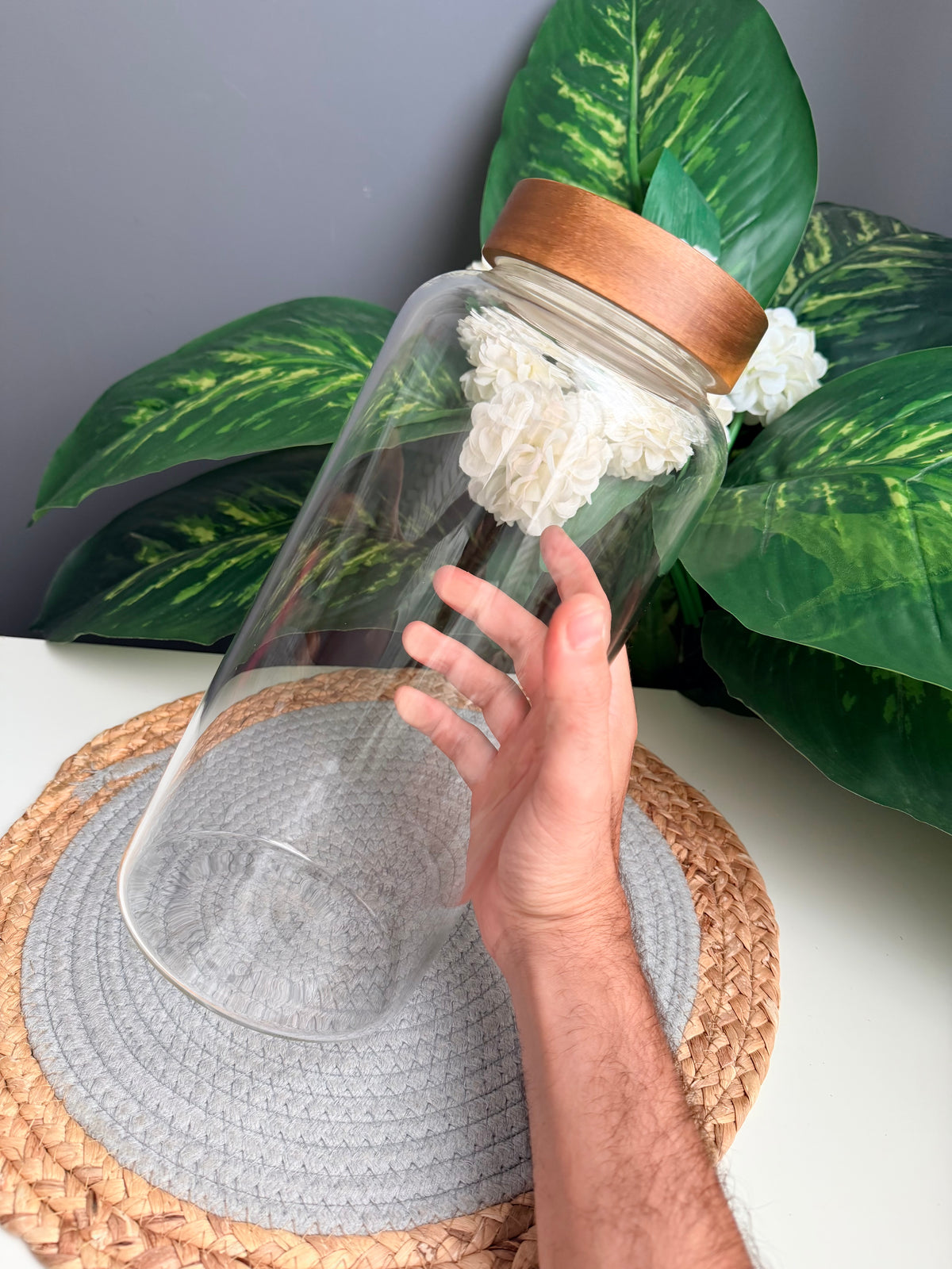 X Large glass (new) (code314)(30cm) غطاء غامق