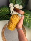 Glass jar(غطاء غامق)1350ml(code49)