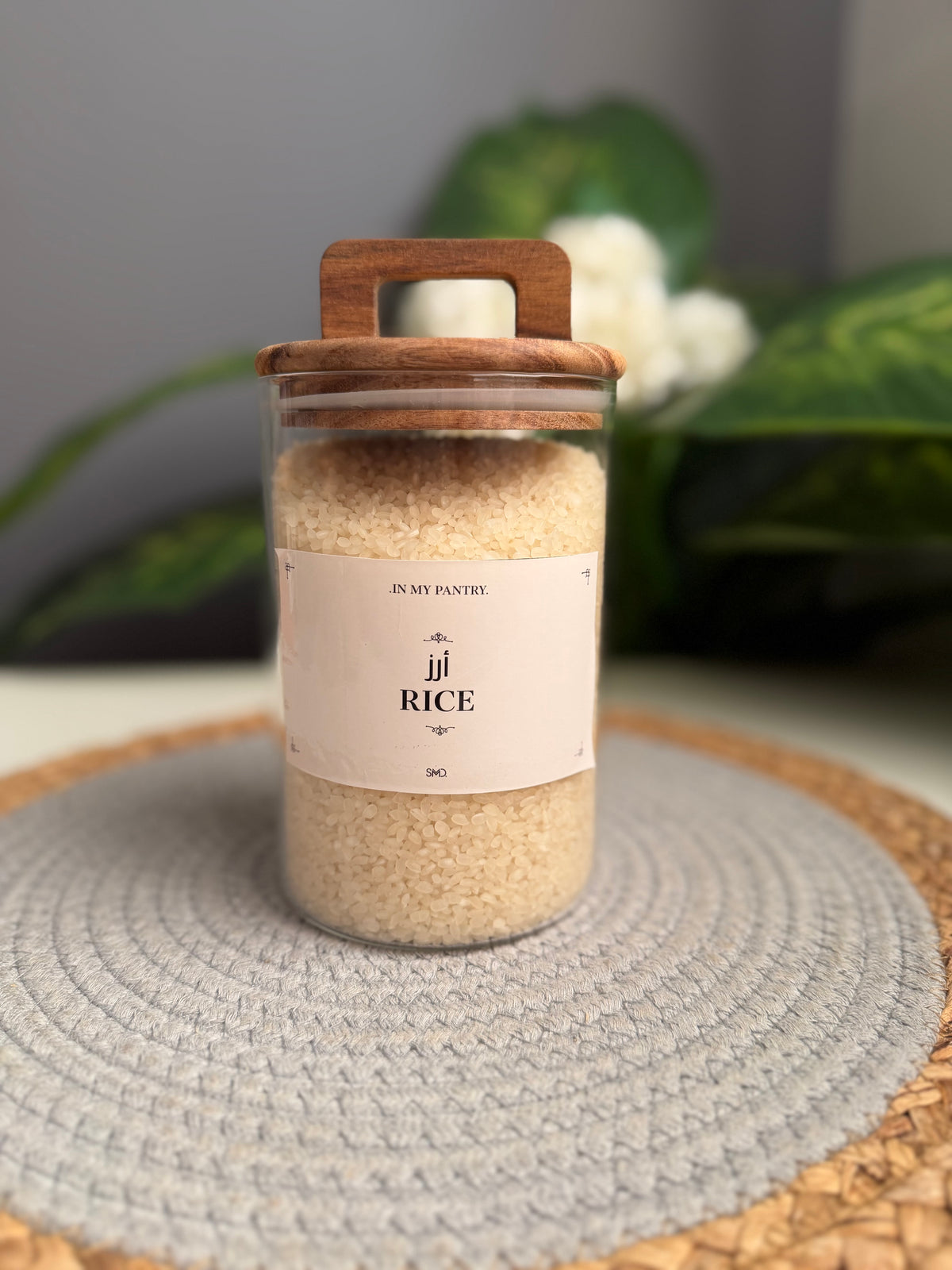 برطمان زجاج بيد 1000ml(وسط)code292