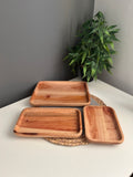 Set of 3 (kay) Wooden plates