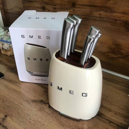 (Code39) منظم سمج+طقم سكاكين ماركه(SMEG)6 قطع