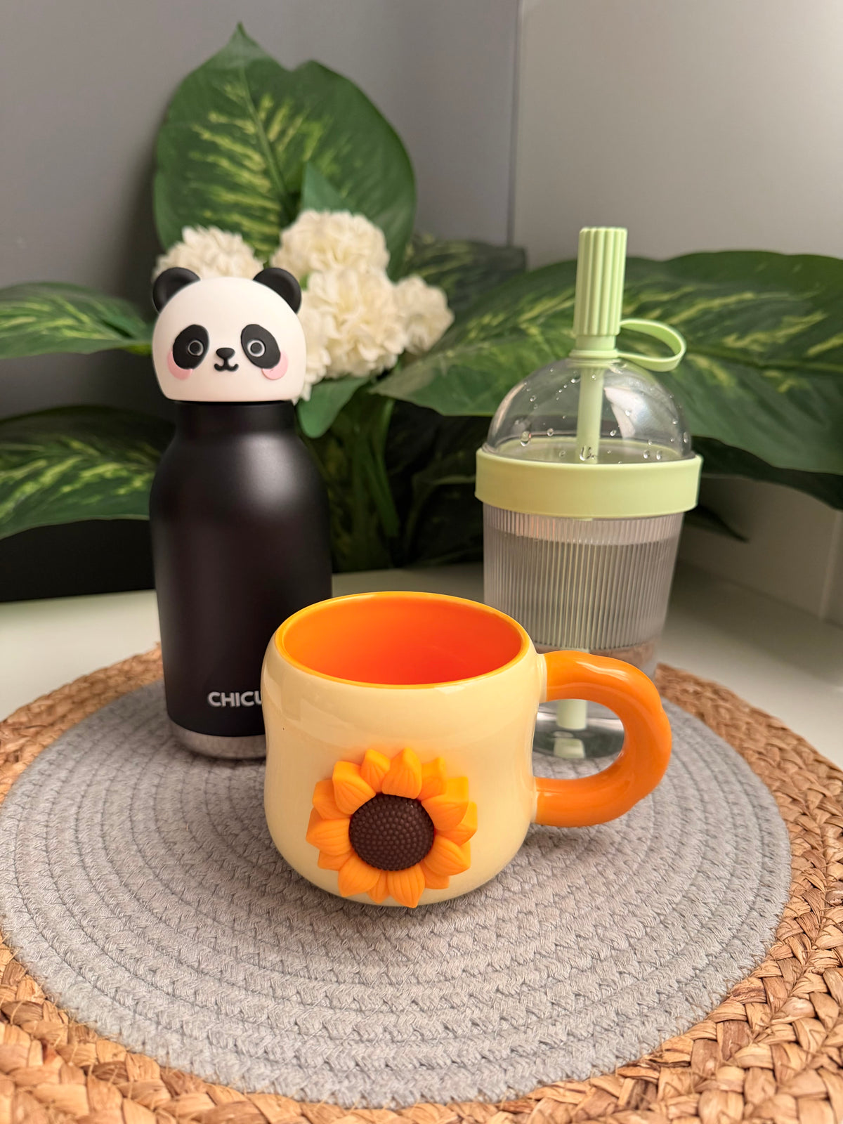 (Bundle)panda bottle-acrylic mug-porcelain mug