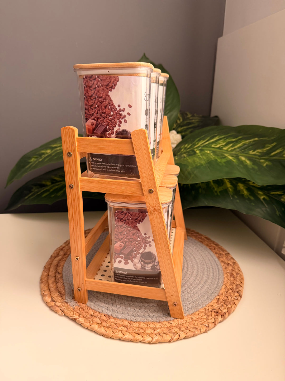 طقم 6 برطمانات (أكريلك) +ratan organizer(code379)(code349)