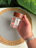 One glass jar (175ml)غطاء غامق (code 53)