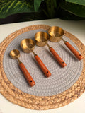 Gold measuring cups طقم معيار ٤ قطع