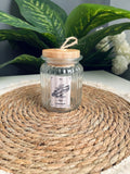 One glass jar 350ml (مضلع بالقطعه)