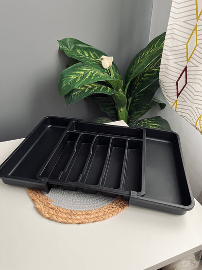 قابل للتمدد   اسود Organizer  Drawer (acrylic )