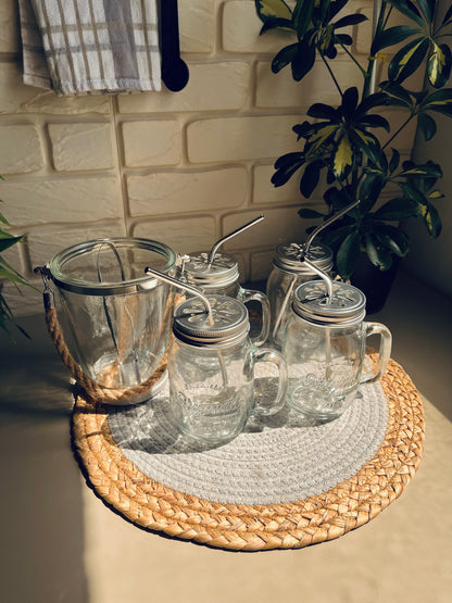 Set of 4 cups +ice bucket (code038)
