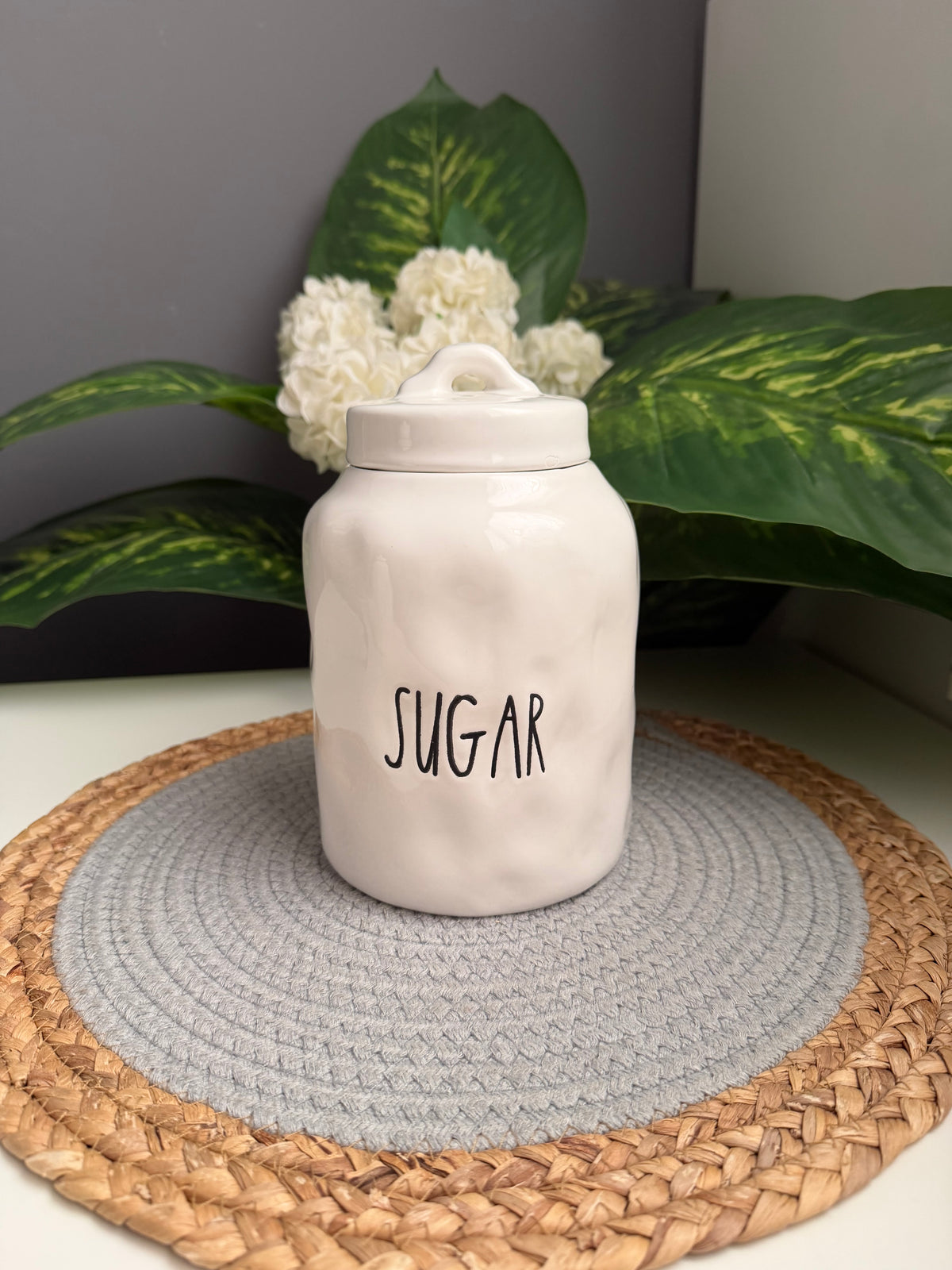 Large SUGAR JAR porcelain (code452)-1500ml