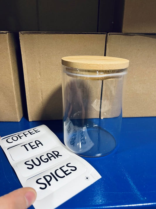 برطمان(واحد) 450 ml +استكر (coffee /sugar/tea)