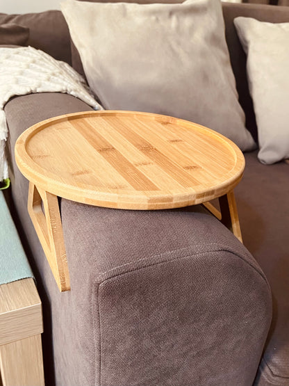 Sofa Arm tray 25cmأستند يد الكنبه سوسته خشب بمبو (code51-4)