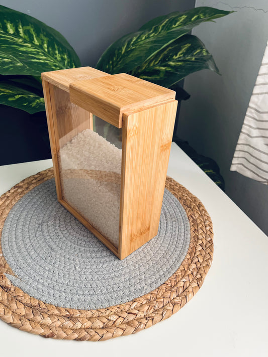 Box jar (bamboo wood)code177