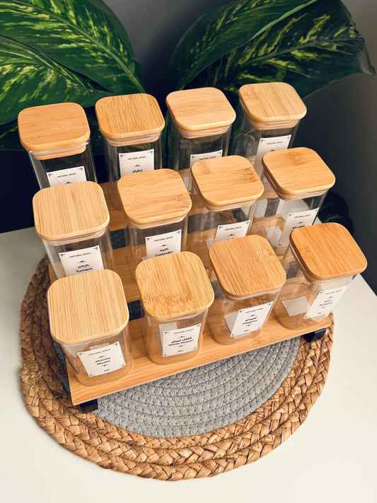Set of 12 glass jars 250ml +( mixed stairs )