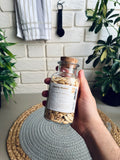 One glass jar cork lid-300ml(code1900-83)