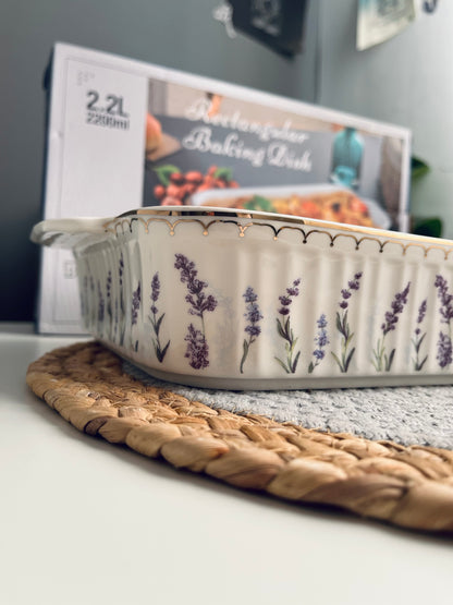 Tajin porcelain  (code367) طاچن بورسلين  مستطيل رسومات
