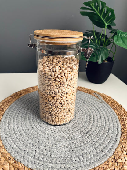 Large Glass jar 1.2L كلبس