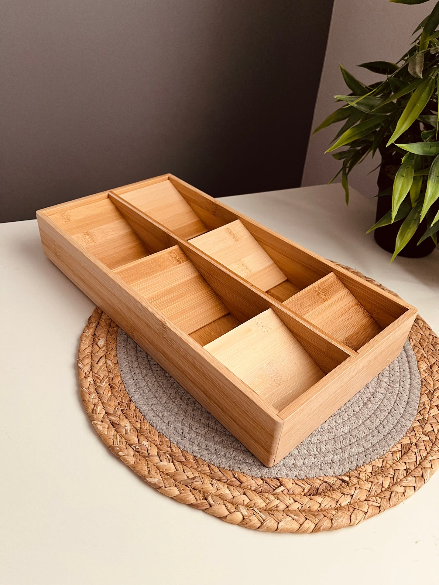 Organizer  Drawer 20cm*39cm(bamboo)درج ملاعق (code020)