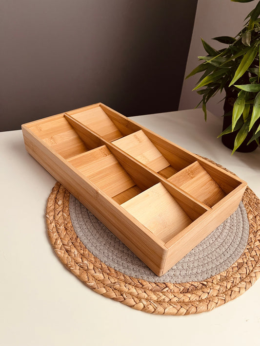 Organizer  Drawer 20cm*39cm(bamboo)درج ملاعق (code020)