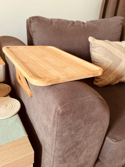 أستند يد  مستطيل الكنبه سوسته خشب بمبو (code040)