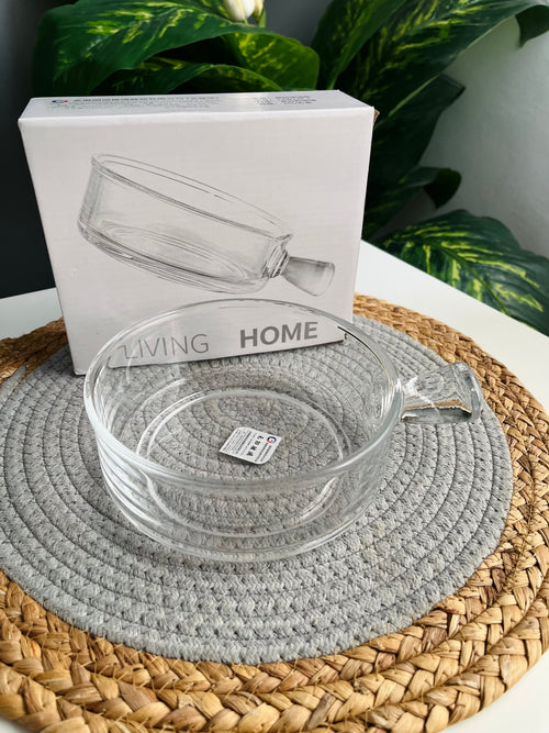 Glass Tajin Pyrex 15 cm  طاچن زجاج بيركس سادة