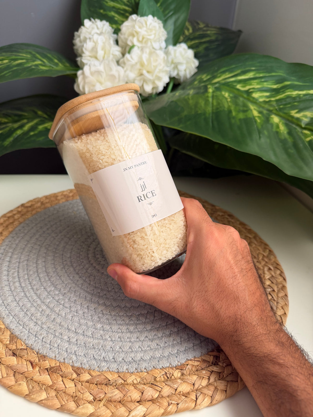 برطمان مستاطيل(زجاج)وسط 900ml(code 289)