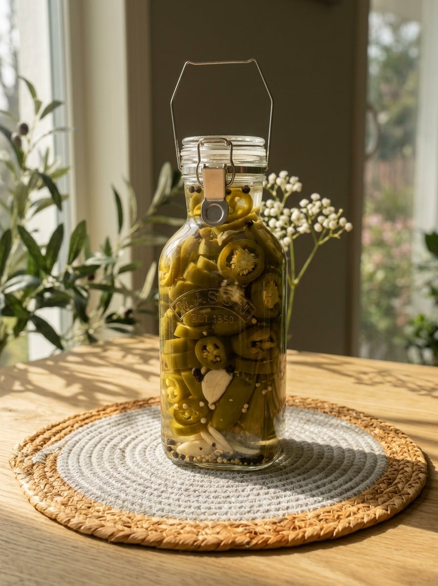 One glass jar (كلبس)2L (code328)