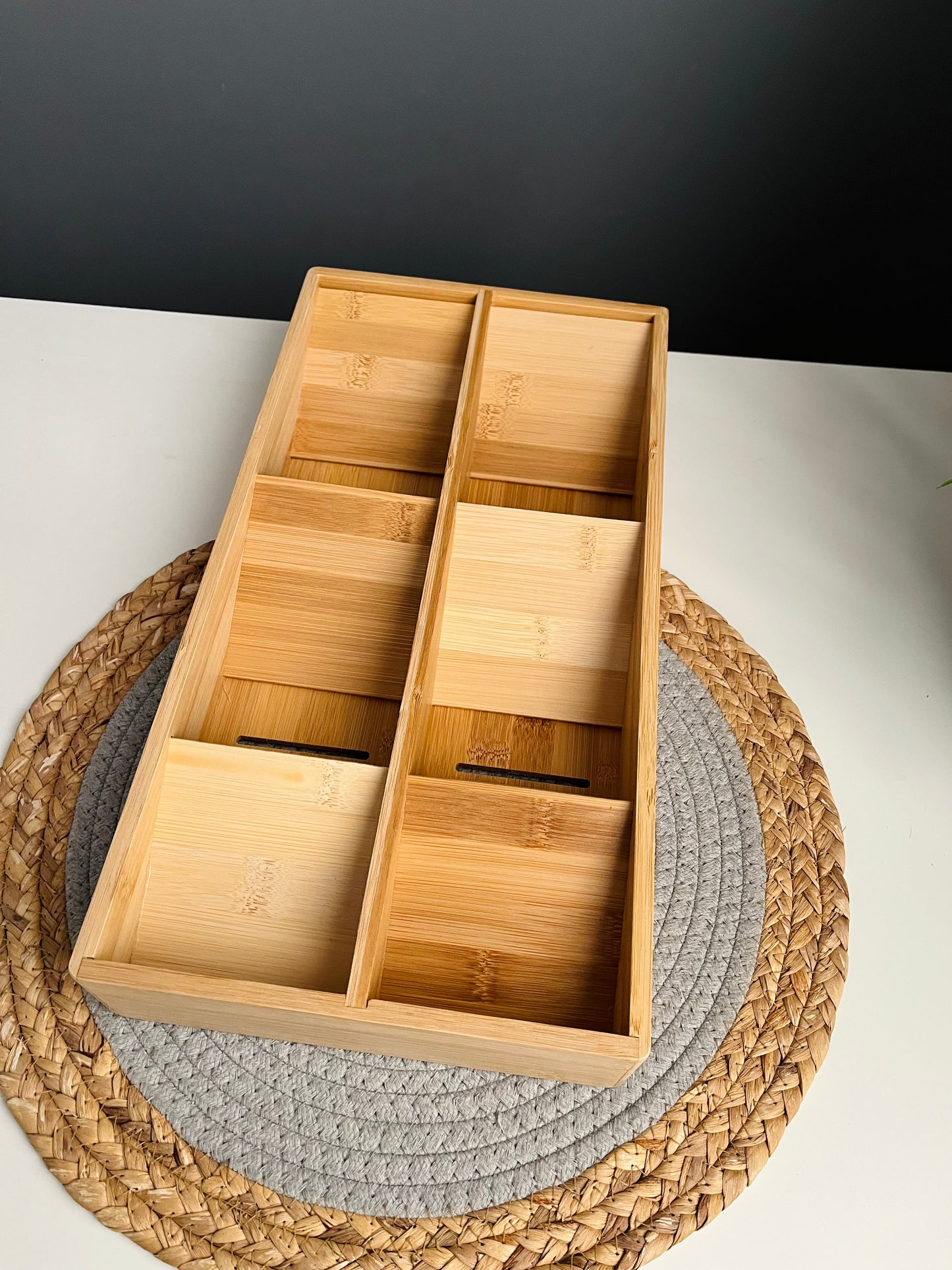 Organizer  Drawer 20cm*39cm(bamboo)درج ملاعق (code020)