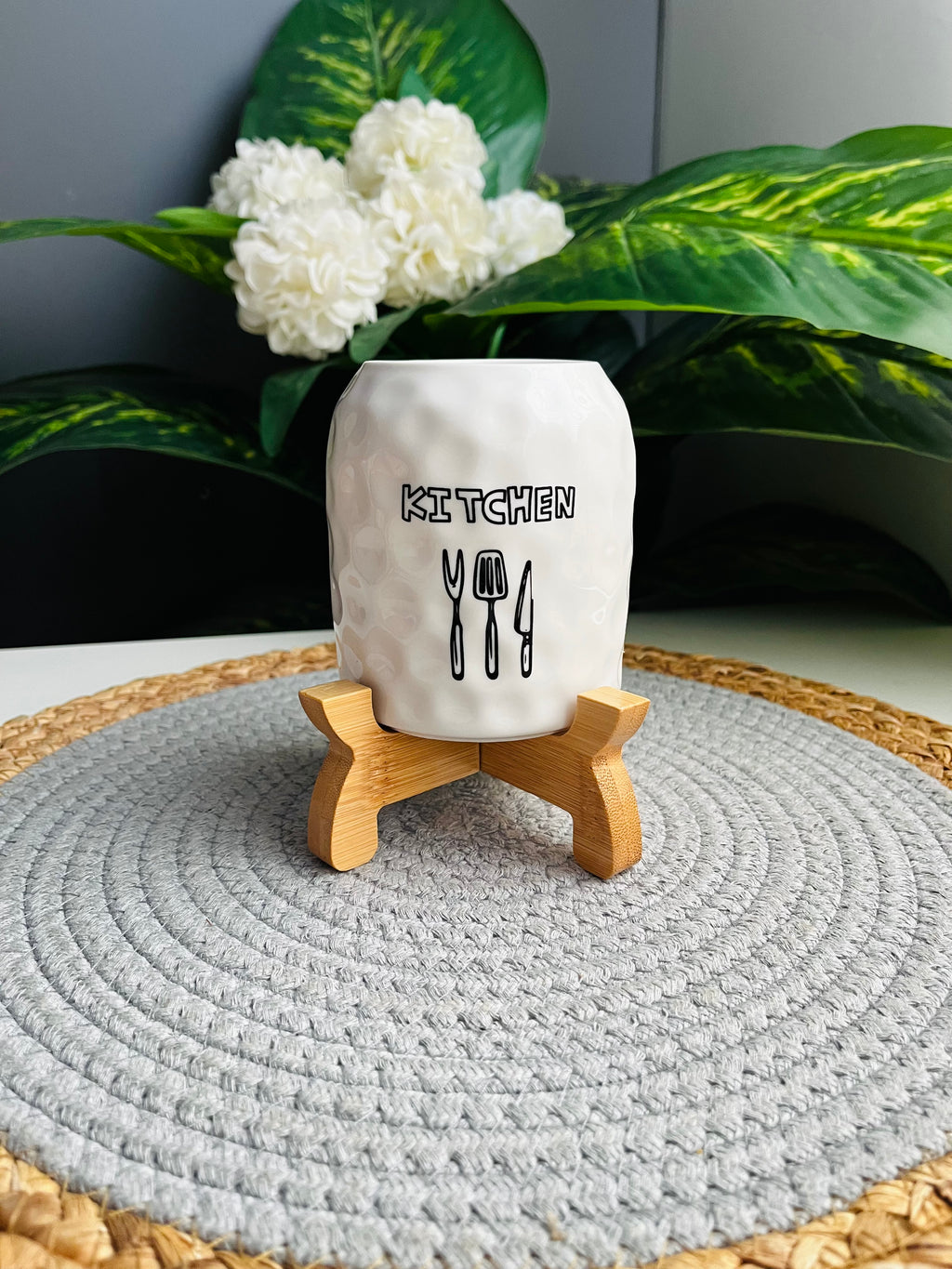 Porcelain holder tools 12cm*7cm (kitchen )