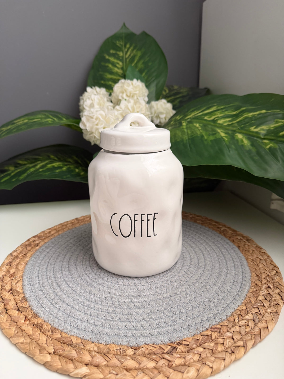 Large COFFEE JAR porcelain (code454)-1500ml