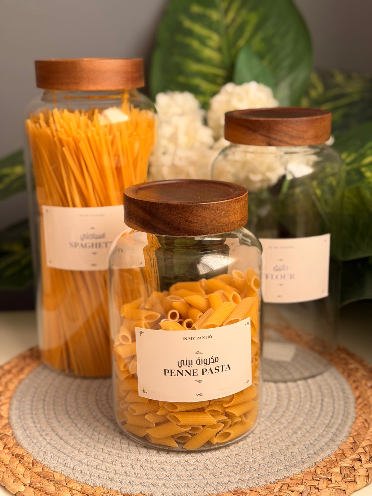 Set of 3 glass jars(2.8L/2.3L/1.8L)(code14/13/12)