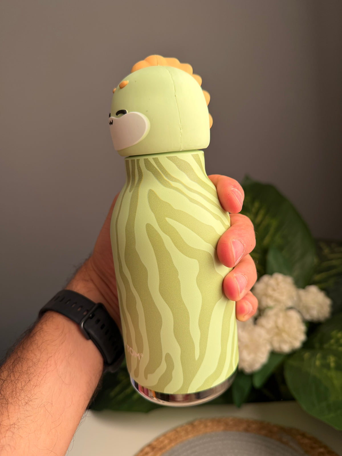 Animal bottle 480ml (ديناصور أخضر)