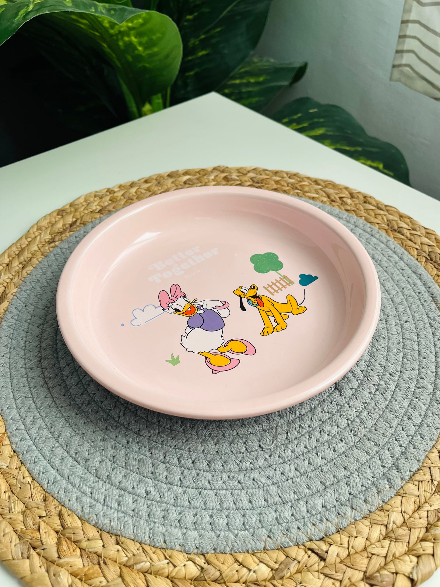 (Copy) ( Code 201VV)طبق بورسلين 21cm(  برتقالى ديزنى  الاصلى)