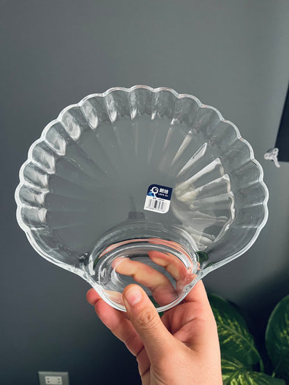 Shell bowl طبق (صدفة زجاج تقيل)code256