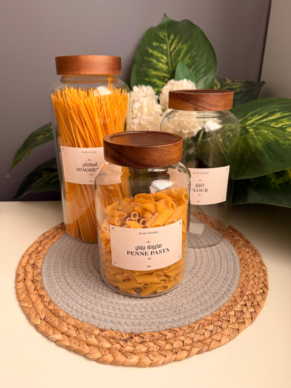 Set of 3 glass jars(2.8L/2.3L/1.8L)(code14/13/12)