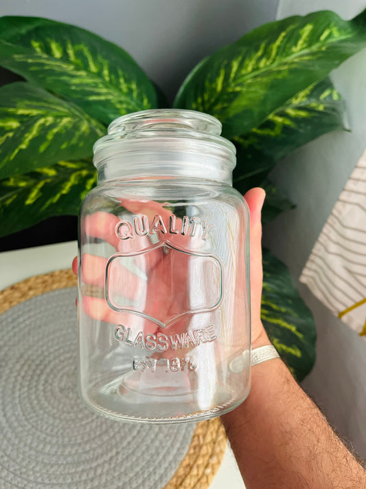 Small Glass jar 900ml(quality)code156