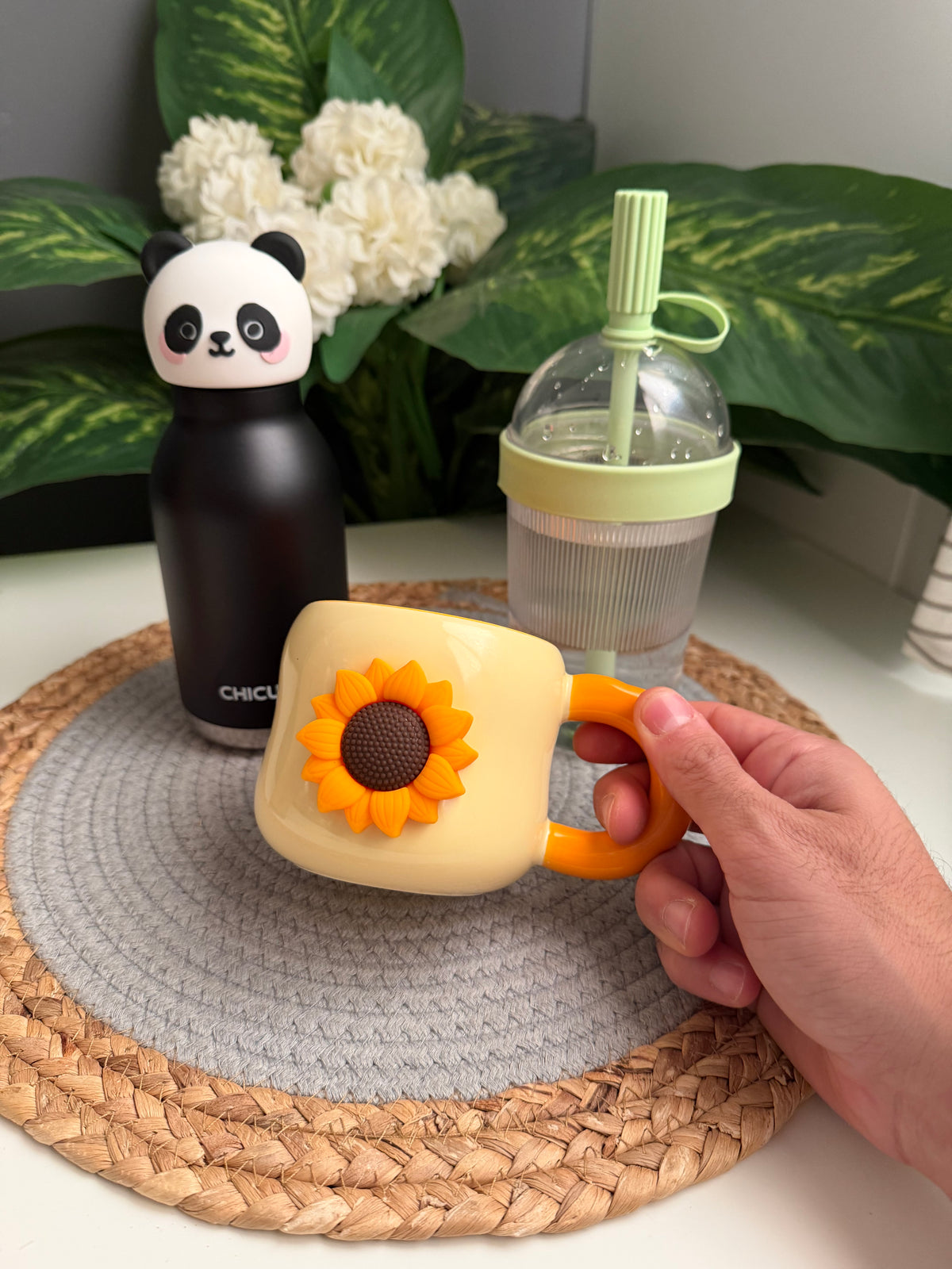 (Bundle)panda bottle-acrylic mug-porcelain mug
