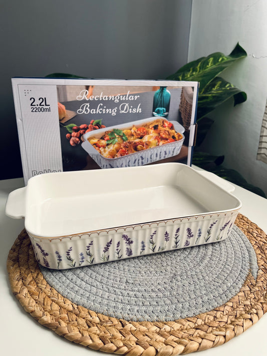 Tajin porcelain  (code367) طاچن بورسلين  مستطيل رسومات