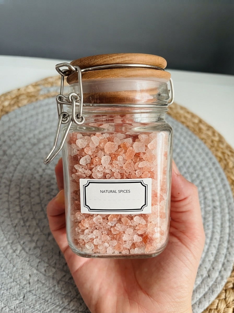Glass jar 300ml with wooden Lid