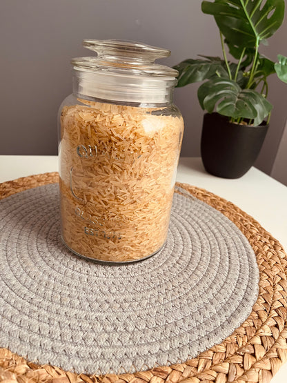Medium Glass jar 1200ml(quality)code154