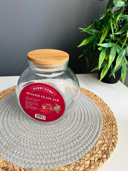SEALED GLASS JAR 1600ml(code 1966-83)Dannyhome