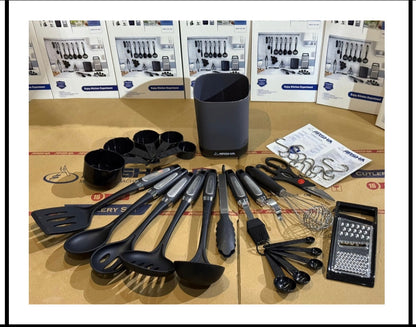Silicone Utensil Set طقم التوزيع الچامبو 32 قطعه