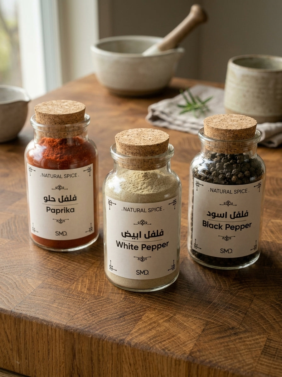 (كلمات) 49 stickers for spices size 3.5cm*5cm